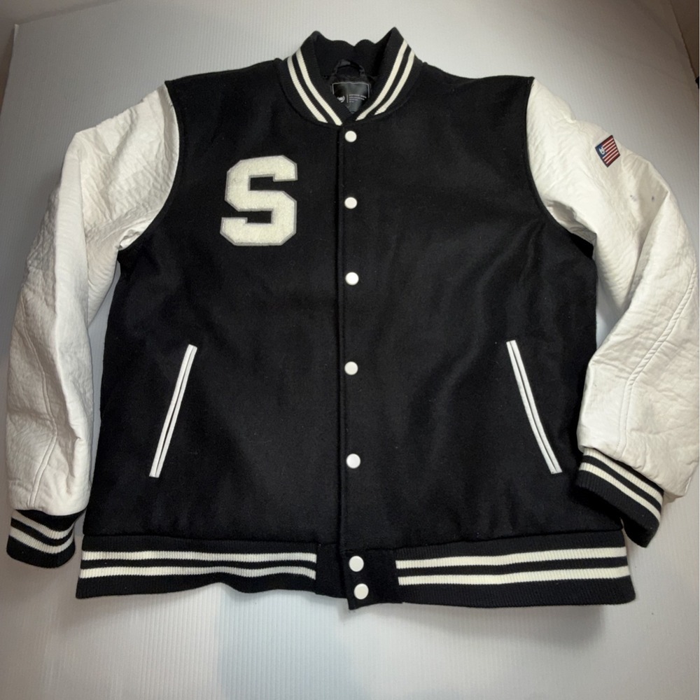 Southern Gents Bomber Jackets‎ 48 Black White NWT